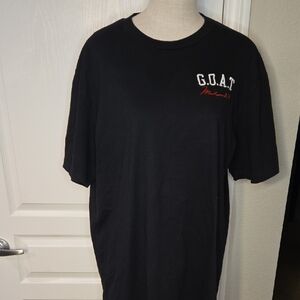 Stylish Goat Muhammad ALI Black Tee with Red and White Accents